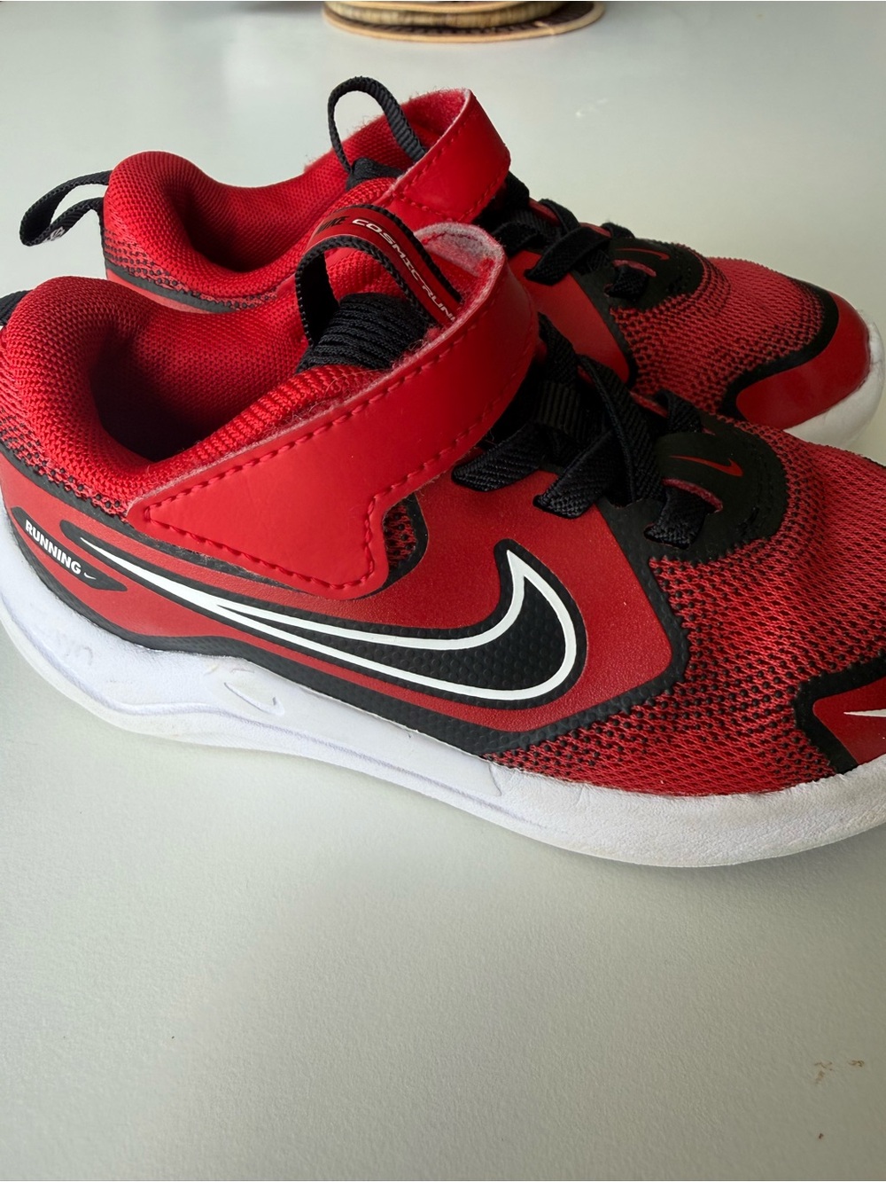 Nike Kids Red & Black Running Shoes – Size 9